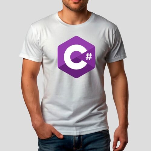camiseta-csharp-blanca-model
