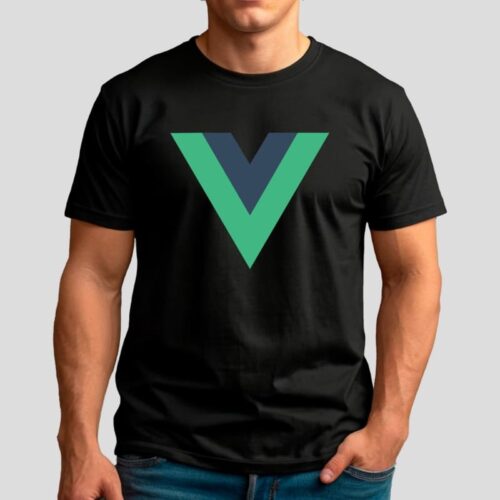 camiseta-vuejs-negra-model